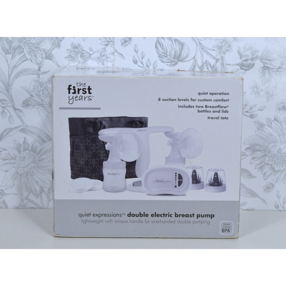 The First Years Quiet Expressions Double Electric Breast Pump SEALED